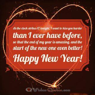 Romantic Happy New Year Messages for your Sweetheart By LoveWishesQuotes